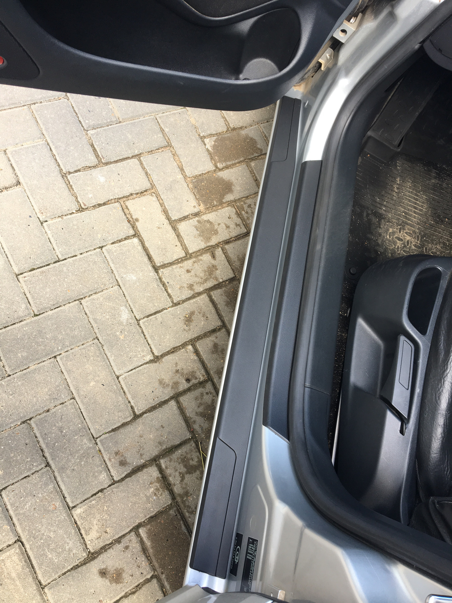 Накладки на пороги — Skoda Octavia A5 Mk2, 1,6 л, 2013 года ...