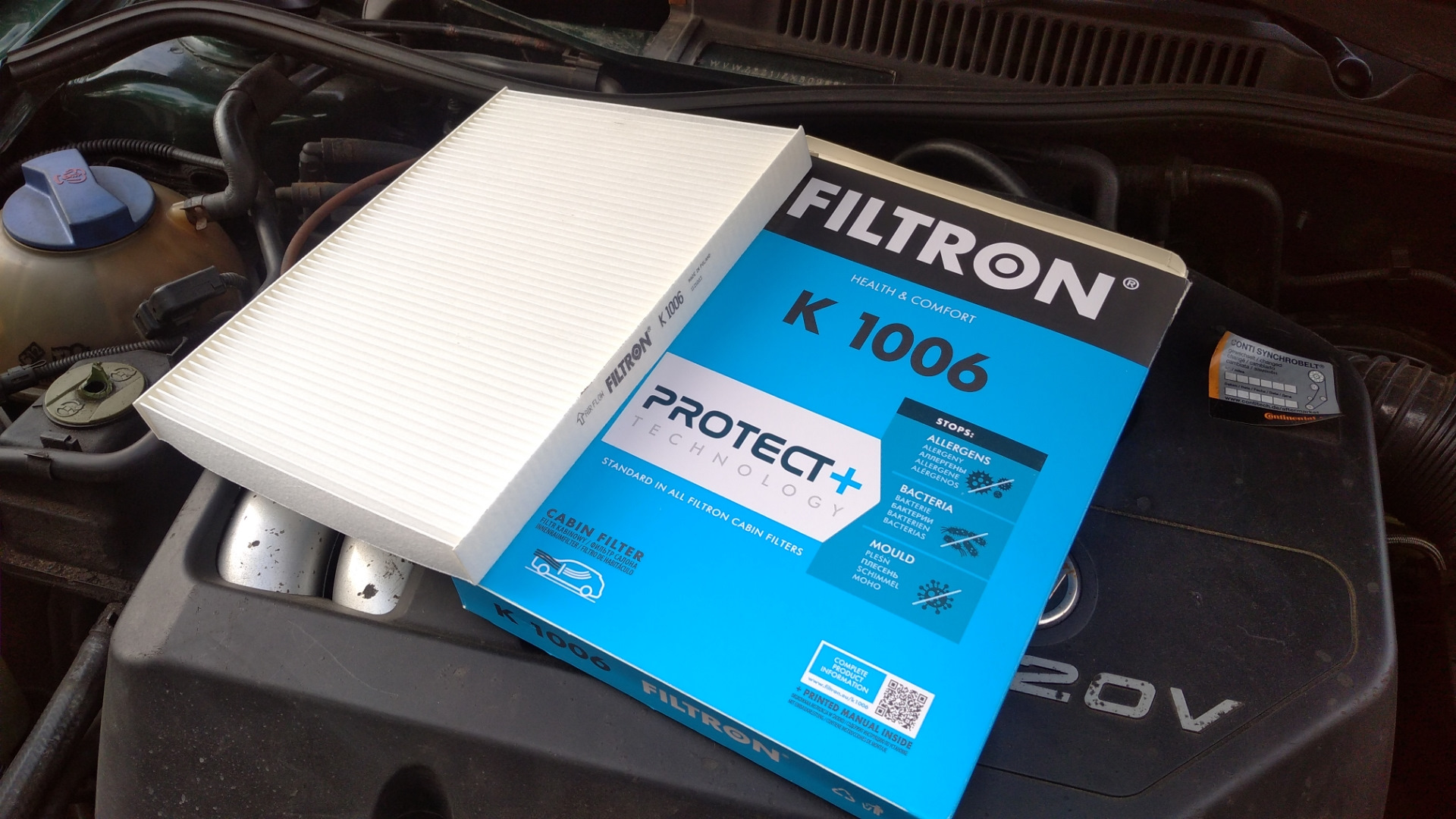 9.Фильтр салона.Тяги стабилизатора. — Volkswagen Golf Mk4, 1,8 л, 1998 ...