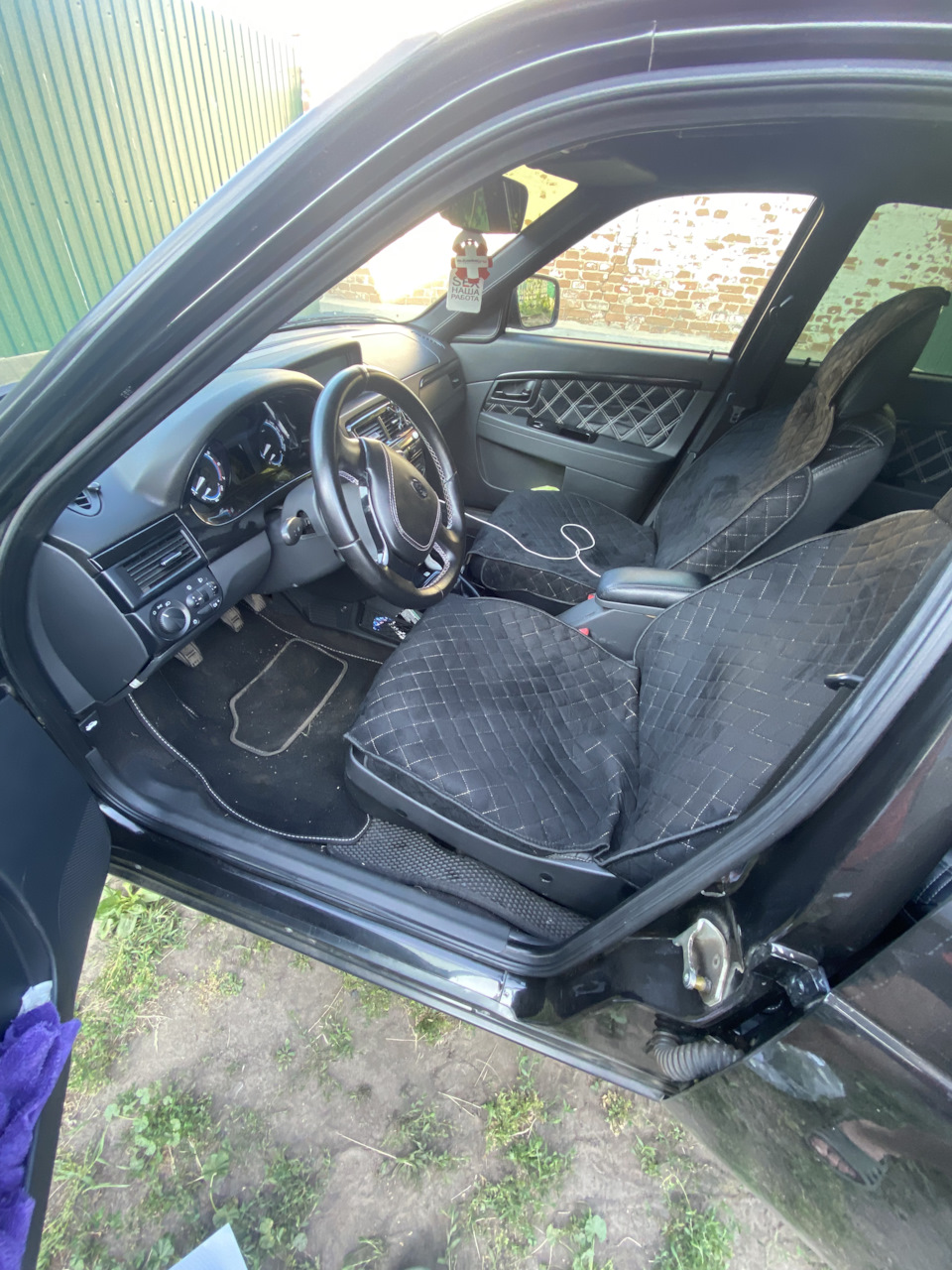 Накидки на сиденья — Lada Приора седан, 1,6 л, 2016 года | аксессуары ...