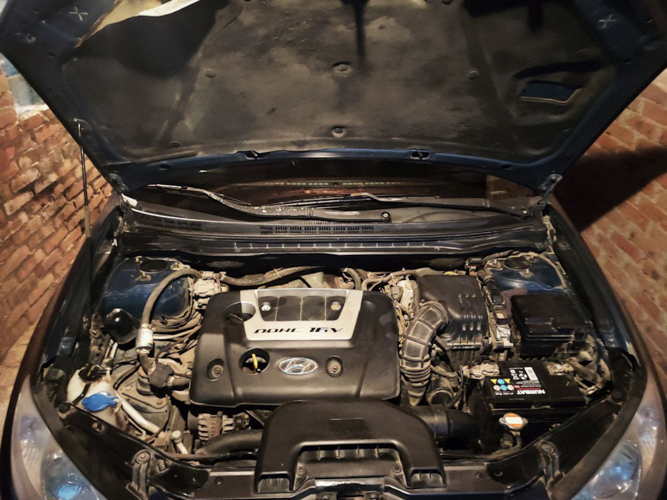 Троящие холостые обороны и дизеление двигателя — Hyundai Elantra (4G ...