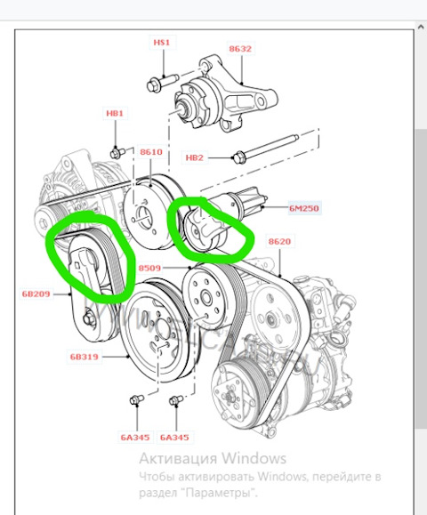Схема установки ремня генератора дискавери спорт