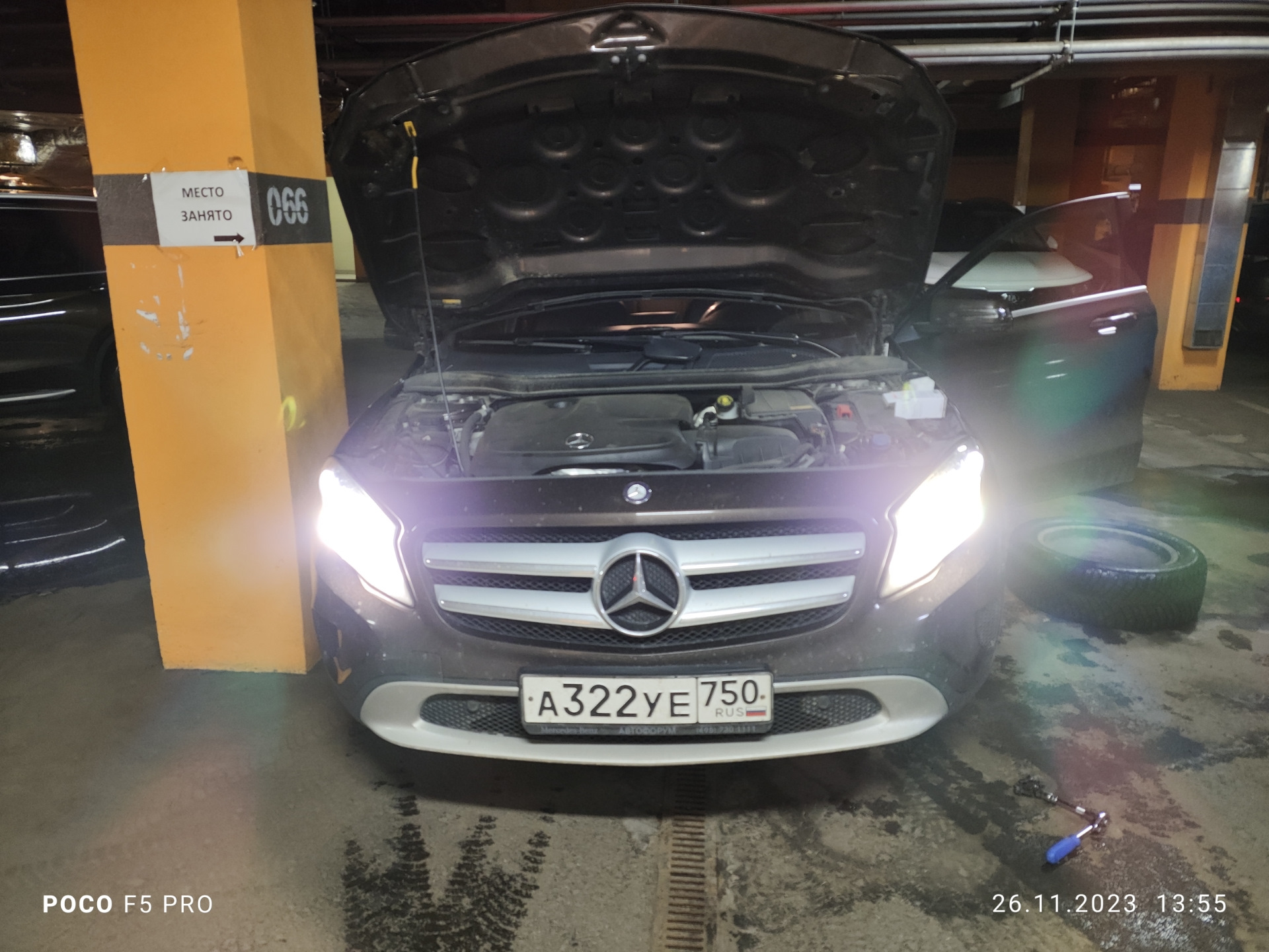 #17 Лампа би-ксенон перегорела — Mercedes-Benz GLA-Class (X156), 2 л ...
