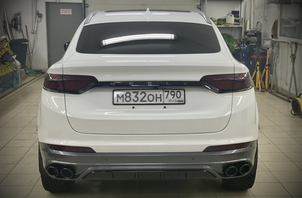 Как снять задний бампер geely tugella Хром перекрашен, идём дальше - Geely Tugella, 2 л, 2022 года стайлинг DRIVE2