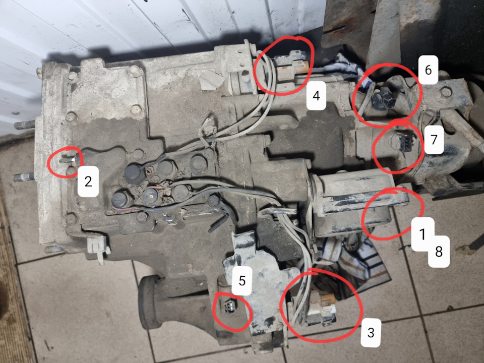Ремонт АКПП. Снятие раздатки. — Mitsubishi Pajero (3G), 3,5 л, 2007 ...