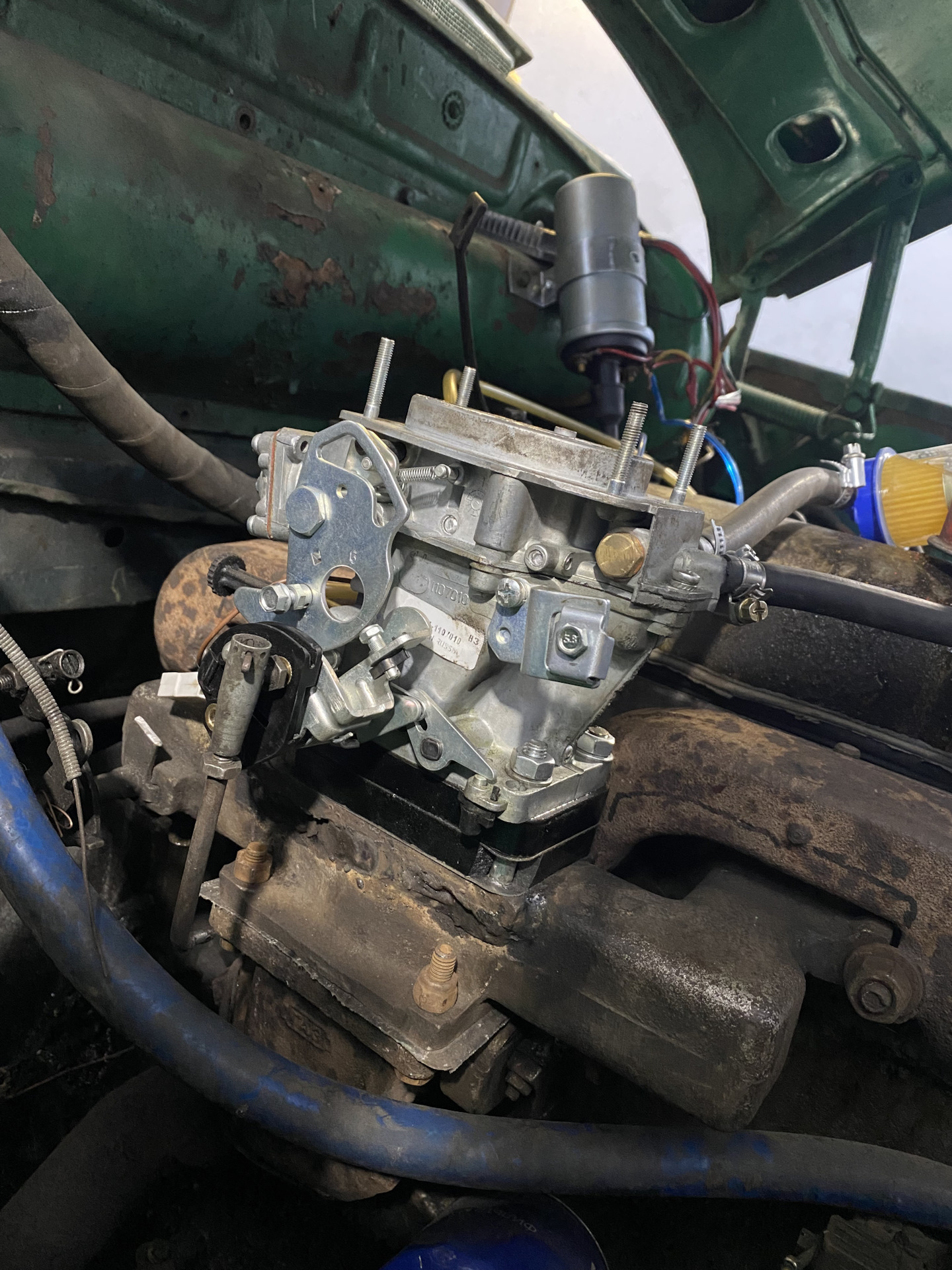 Карбюратор солекс 83й, бесконтактное зажигание — ГАЗ 21, 2,4 л, 1965 ...