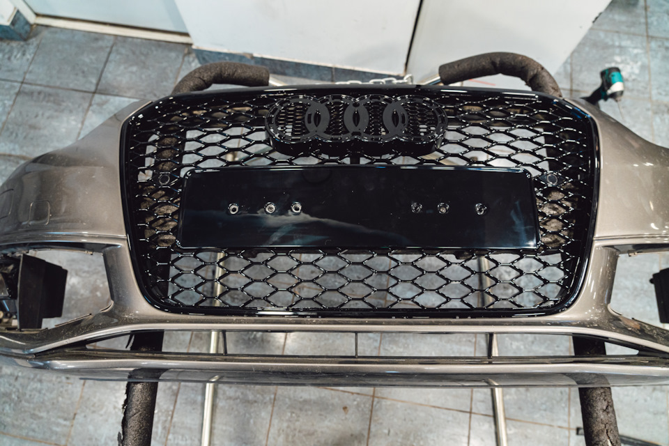 Решетка и внеплановая мойка радиаторов. — Audi A4 (B8), 2 л, 2014 года ...