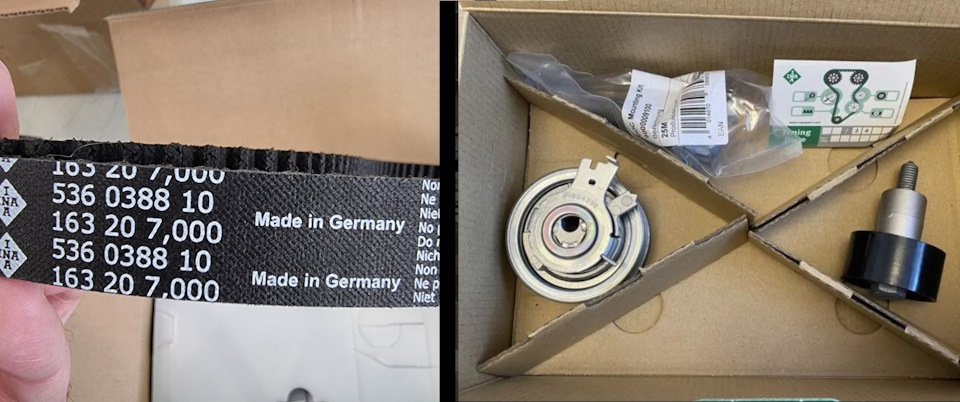 Замена ремня ГРМ на 1,6 CWVA INA 530059211 — Skoda Octavia A7 Mk3, 1,6 ...