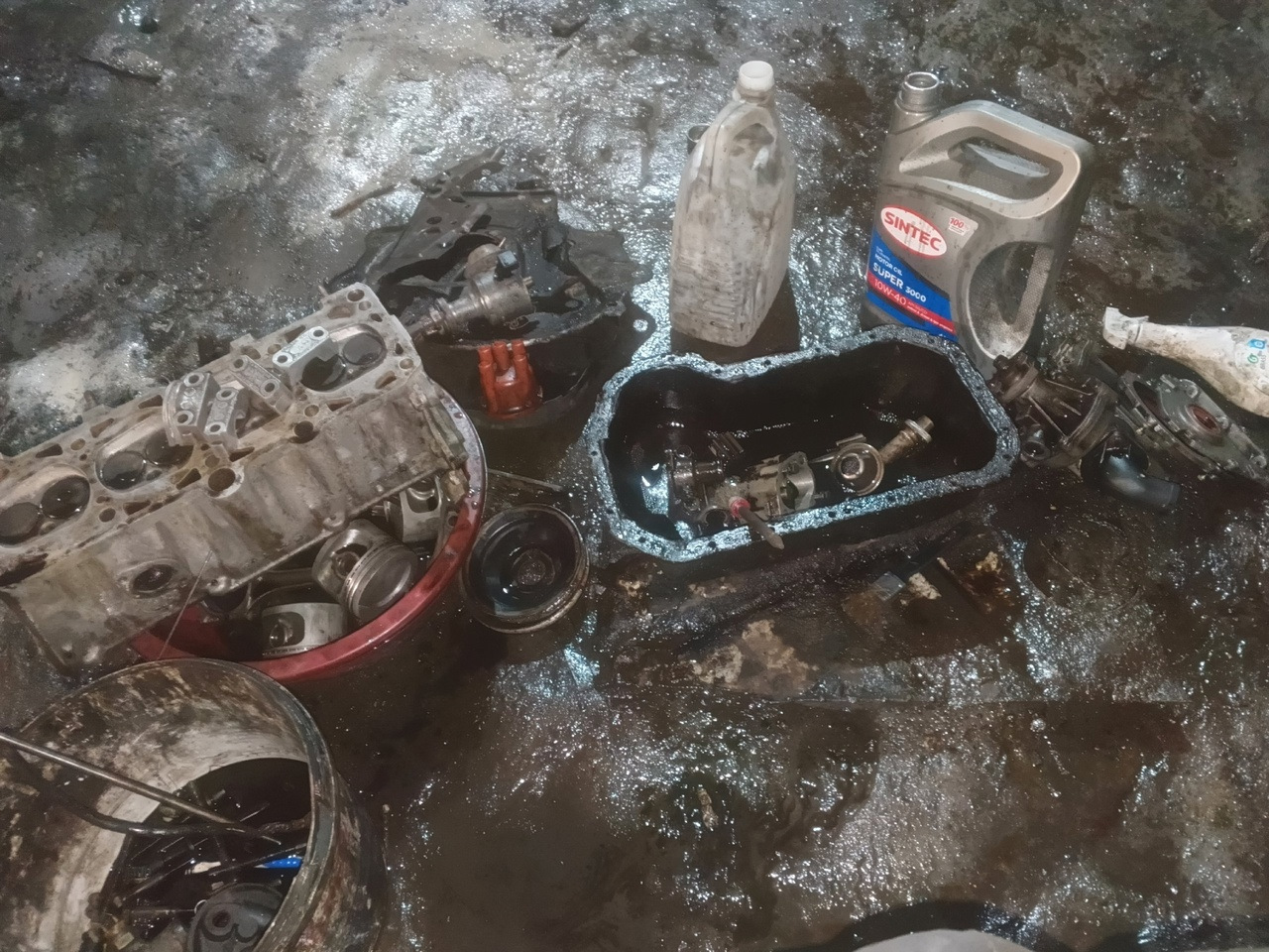 Отмывка всех узлов двигателя — Volkswagen Golf Mk2, 1,8 л, 1989 года ...