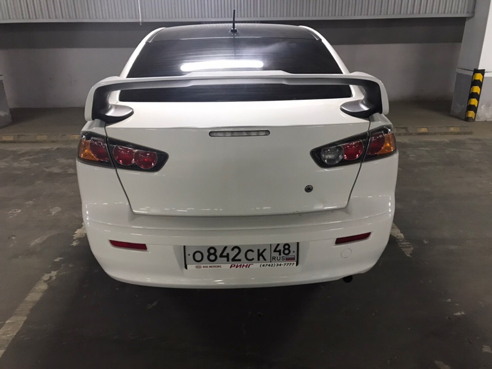 EVO спойлер — Mitsubishi Lancer X, 1,5 л, 2011 года | стайлинг | DRIVE2
