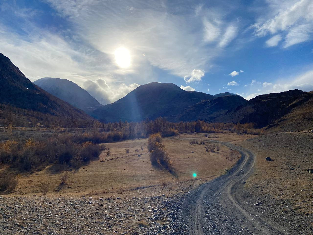 Чуйский тракт село Чаган Узун