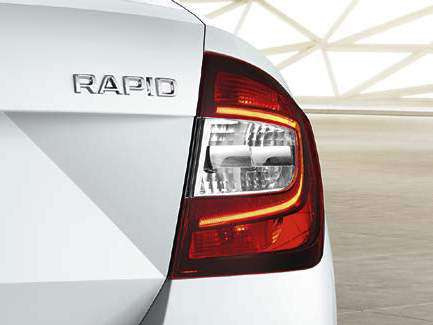 Артикул лампы стоп-сигнала в фонаре со светодиодными ДХО — Skoda Rapid ...
