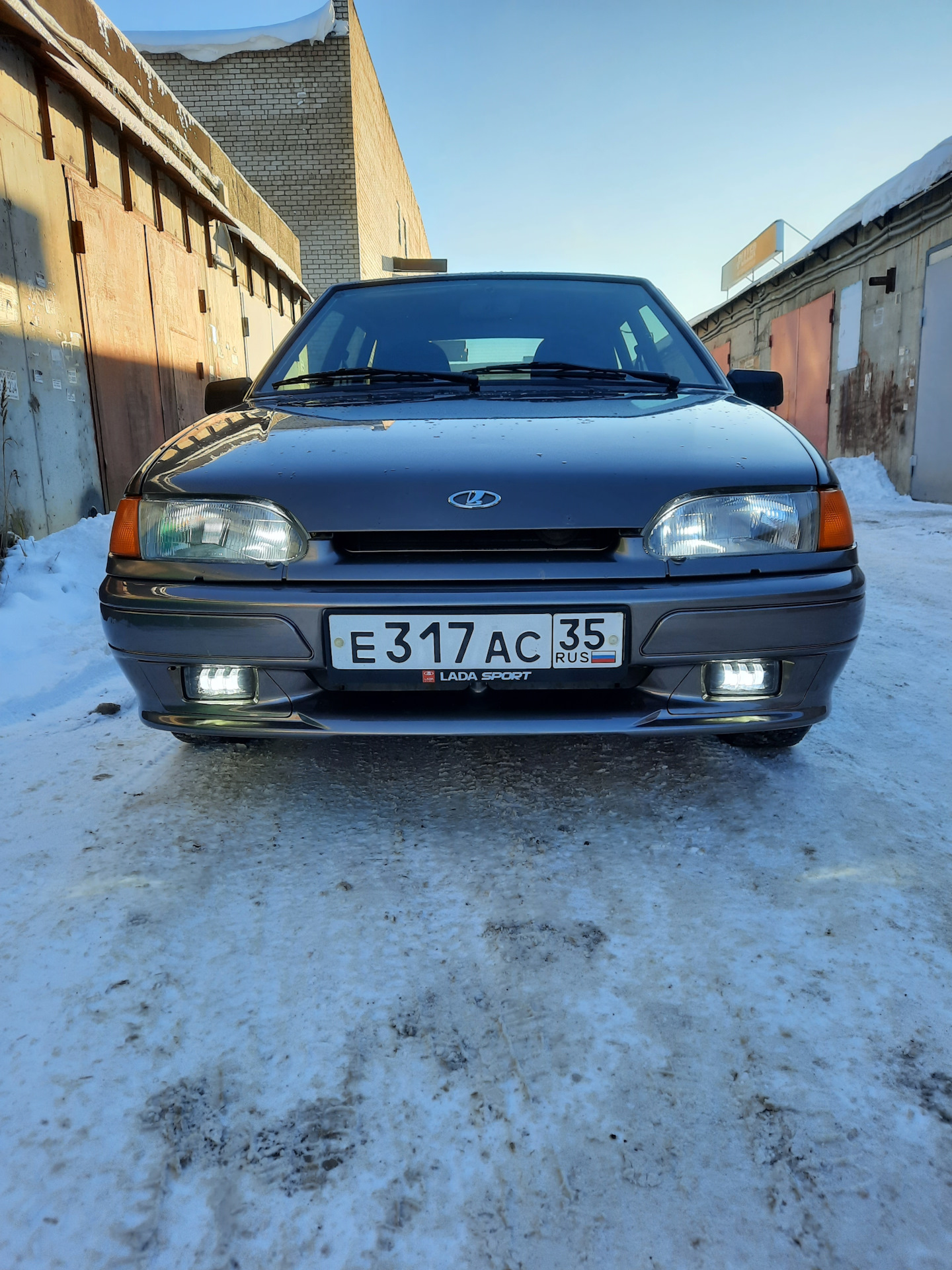 Бампер спорт + птф — Lada 2114, 1,6 л, 2013 года | стайлинг | DRIVE2