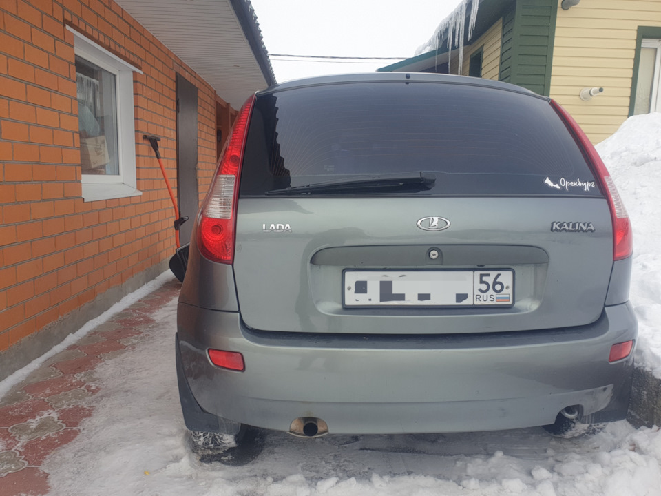 Скрытая камера заднего вида — Lada Калина Хэтчбек (1G), 1,6 л, 2011 ...