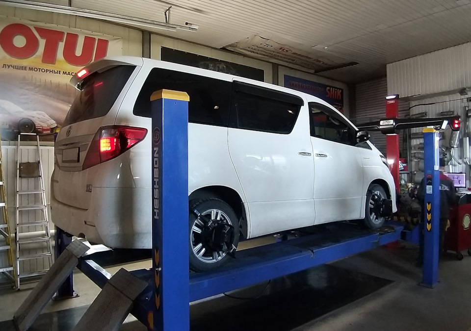 Регулировка схождения передних колес — Toyota Alphard (2G), 2,4 л, 2012 ...