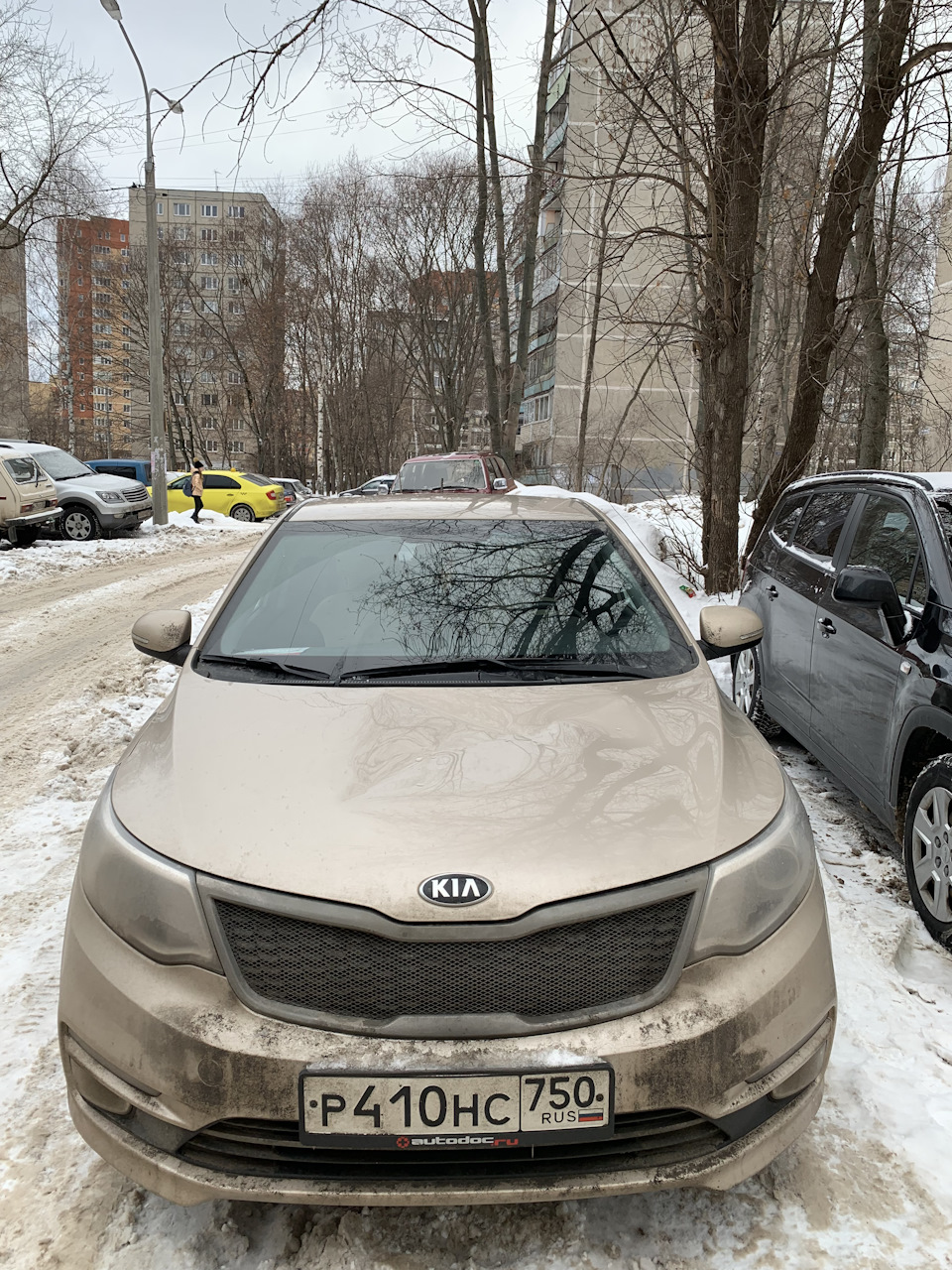 Упал снег на крышу — KIA Rio (3G), 1,6 л, 2015 года | кузовной ремонт |  DRIVE2