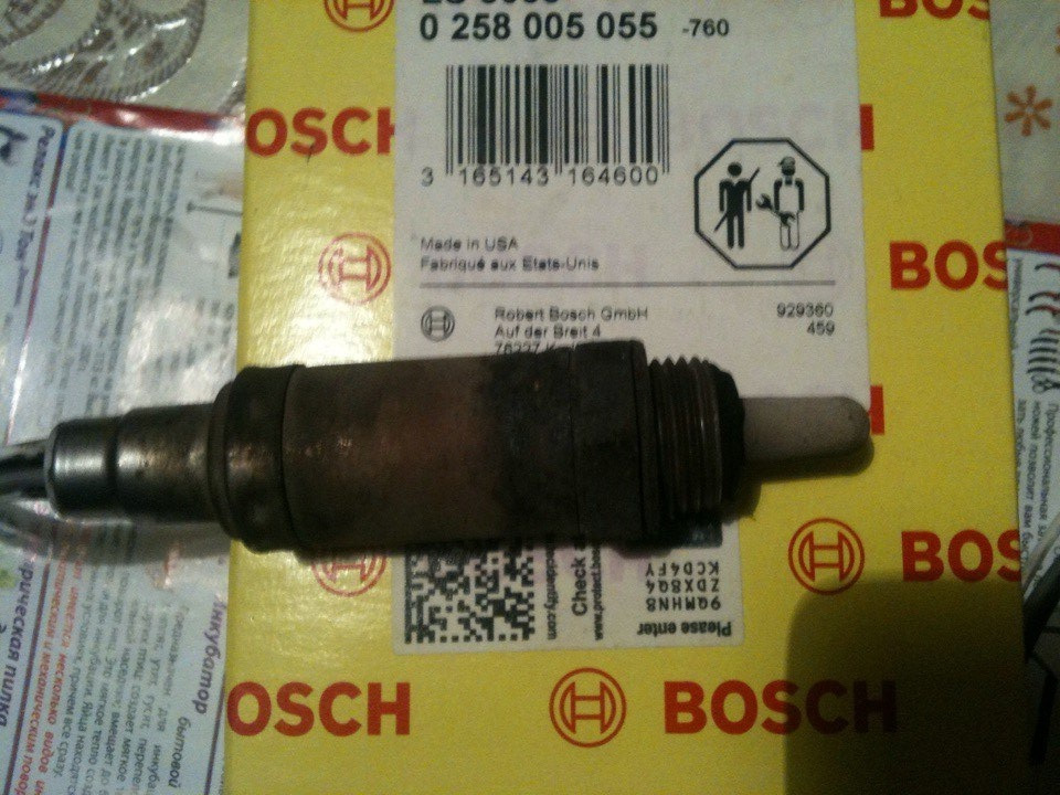 Кислородный датчик BOSCH — Opel Zafira A, 1,6 л, 2000 года | визит на ...