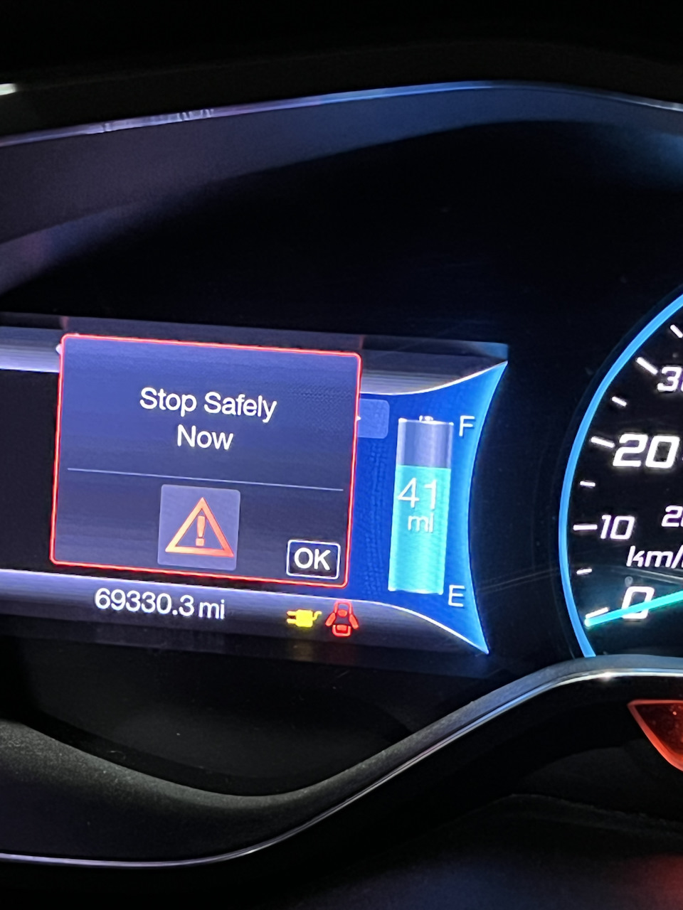 8 Stop safely now — Ford Focus Electric, 2012 года | визит на сервис |  DRIVE2