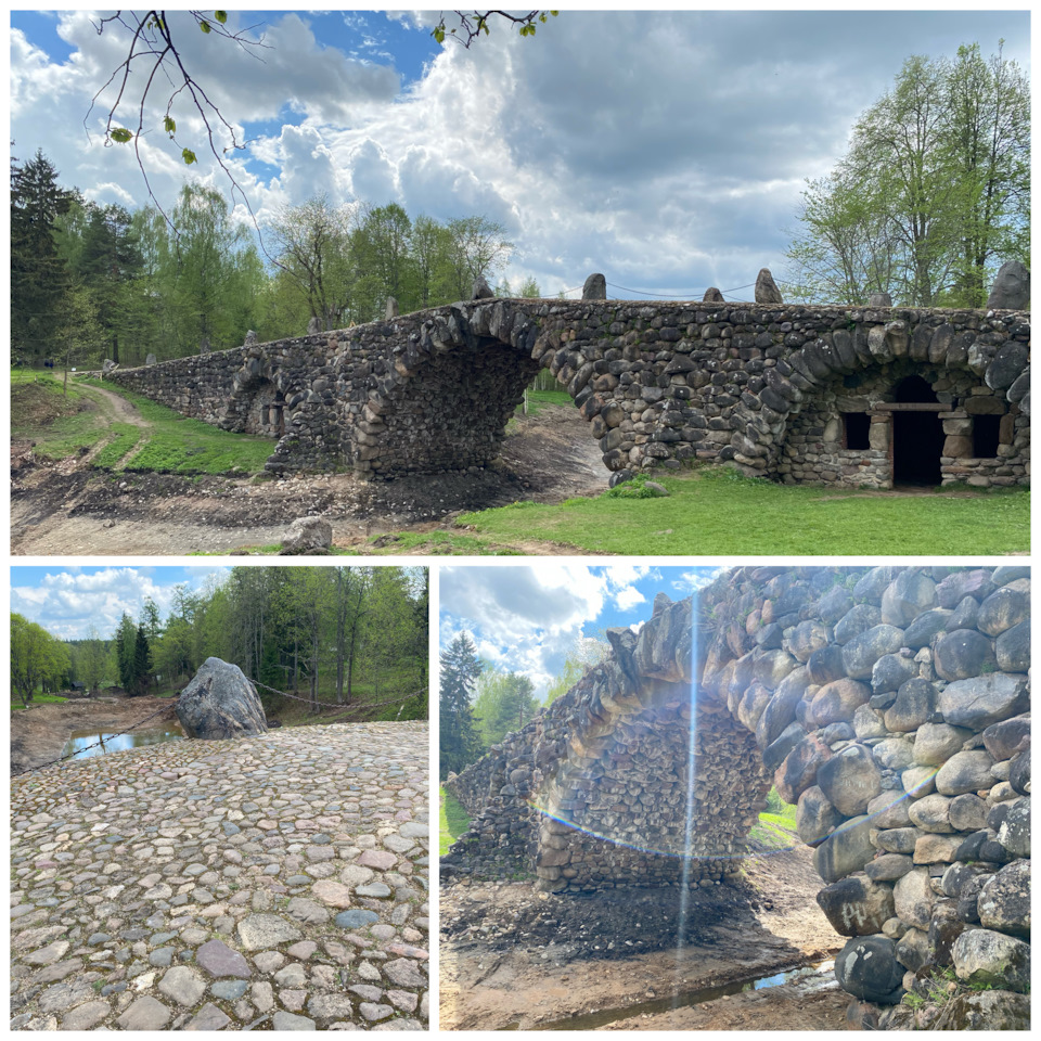 Ещё тут же местная достопримечательность – Чёртов мост, сложенный по легенде из камней без раствора между ними. — Mitsubishi Outlander (3G)