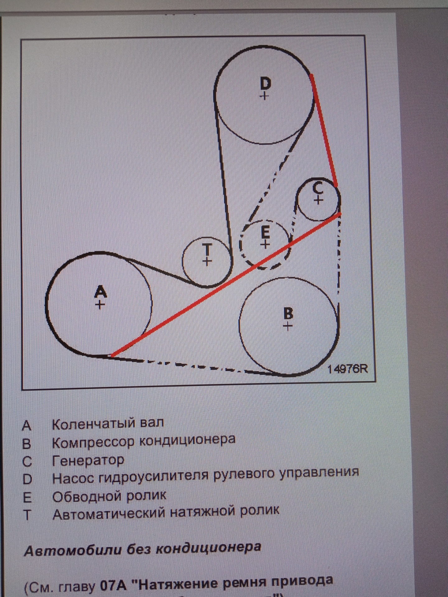 Ремень кондиционера логан