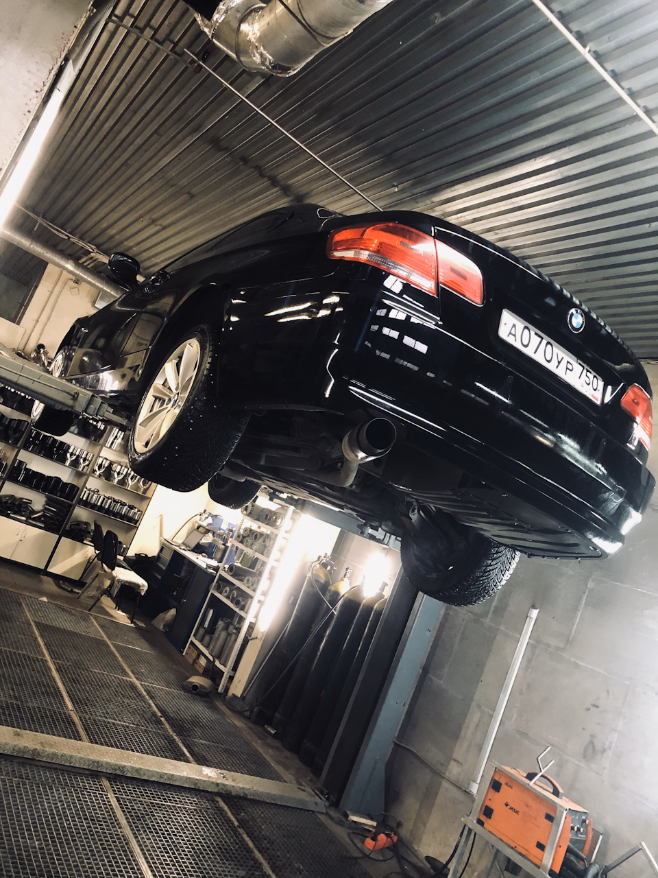 Удаление резонатора. — BMW 3 series Coupe (E92), 2 л, 2010 года ...