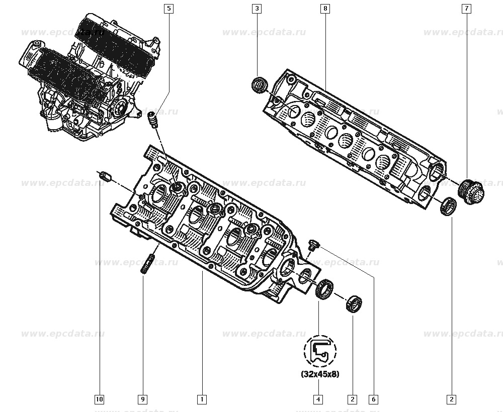 ИНФО. Номера запчастей ДВС Z7X 767, Z7X 760, Z7X 765 Laguna 1 B565 ...