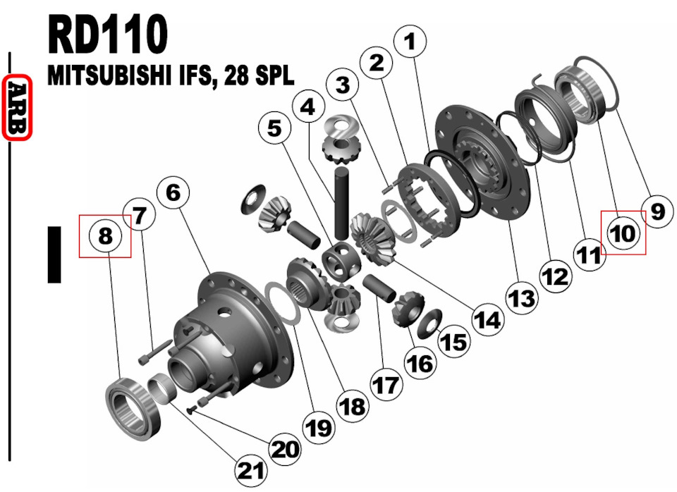 Фото в бортжурнале Mitsubishi Pajero Sport (2G). Запчасти на фото: RD110