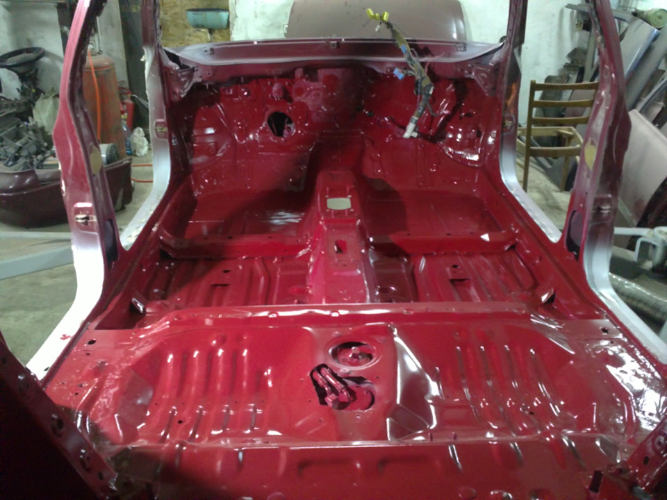 Восстановление петель и ограничителей ! Окрас внутрянки кузова! — Mazda ...