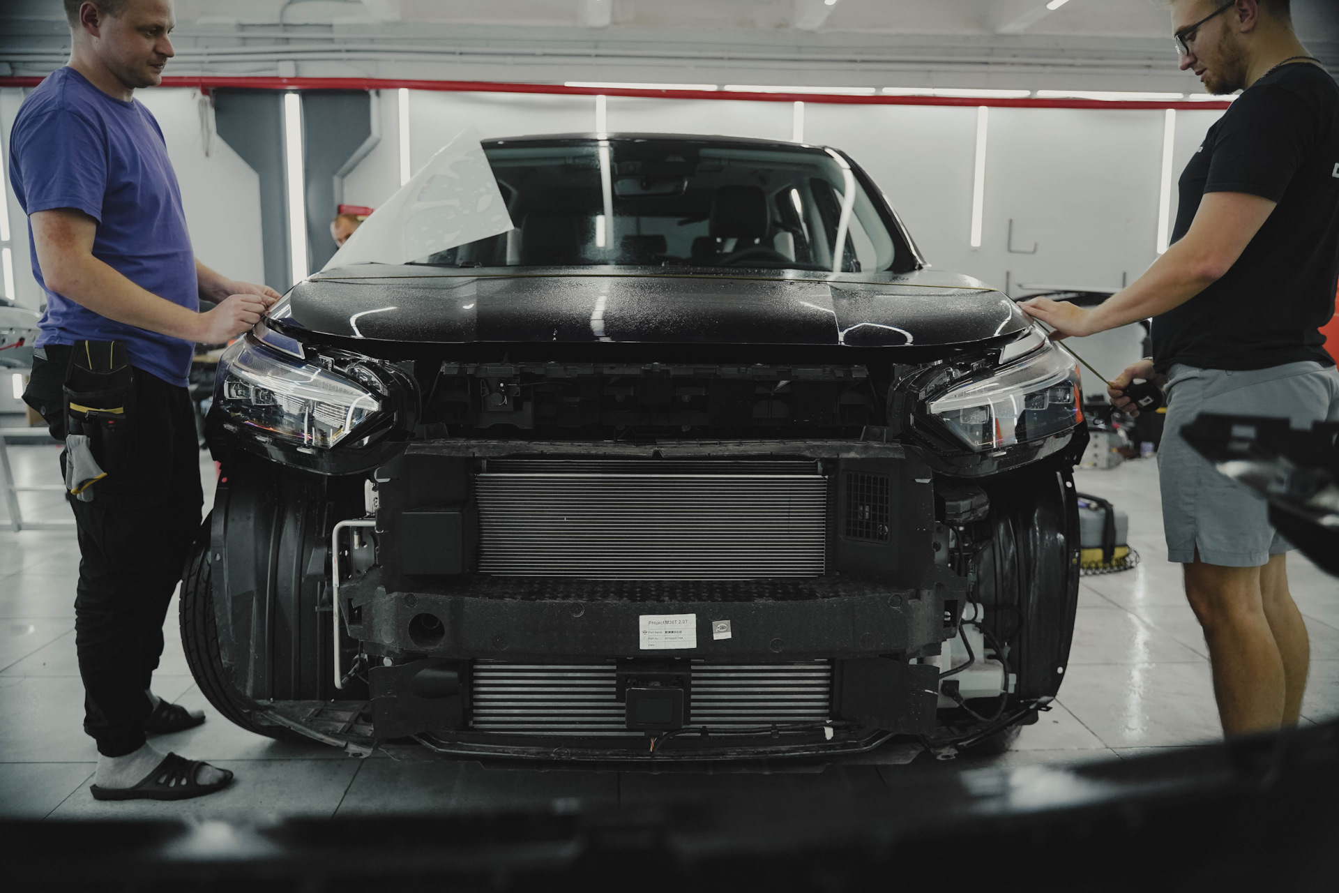 Оклейка пленкой Chery Exeed VX – бронирование Чери Эксид ВХ в пленку ...