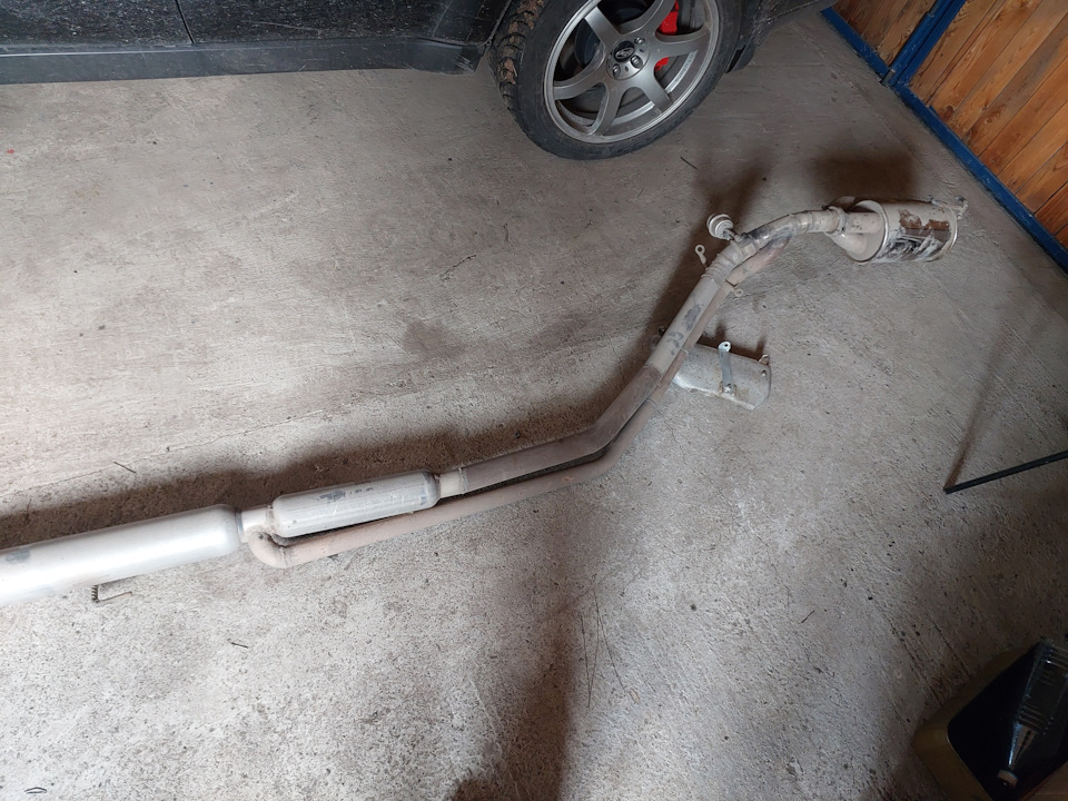 Режимный выхлоп 50мм 4efe, 5efe, 5efhe, паук+трасса+банка twin loop ...