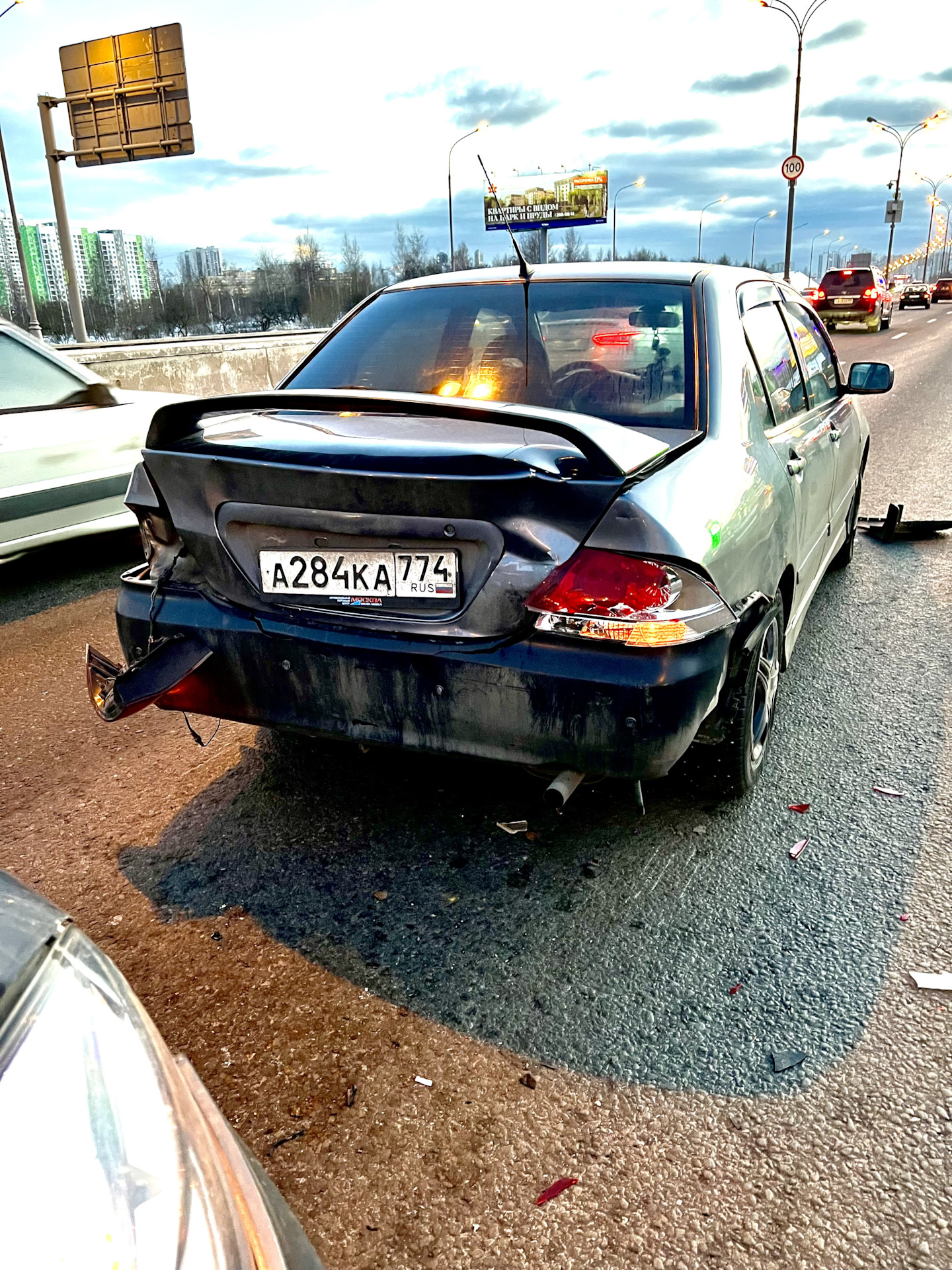 Поцелуй в зад — Mitsubishi Lancer IX, 1,6 л, 2005 года | ДТП | DRIVE2