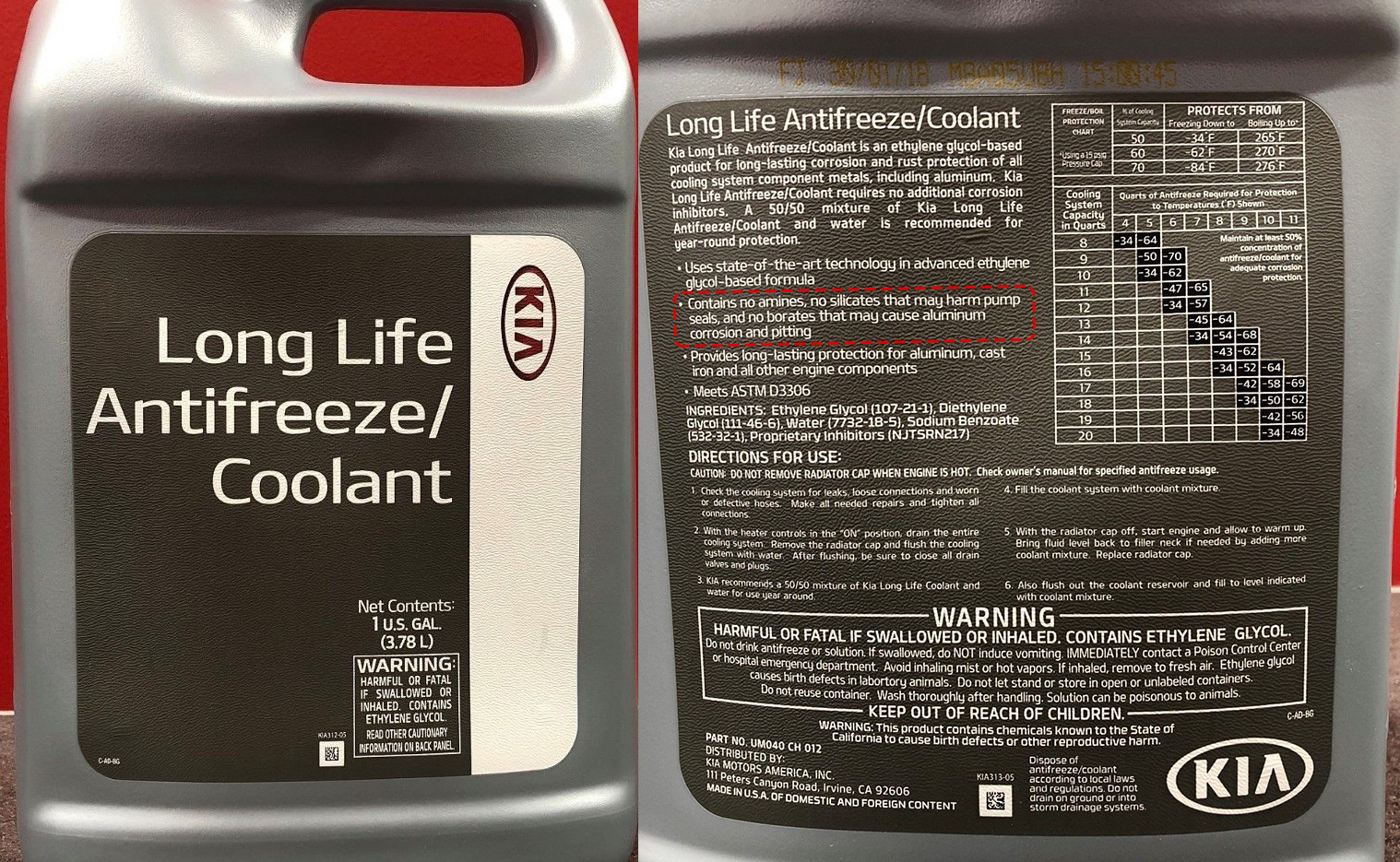 Антифриз long life coolant