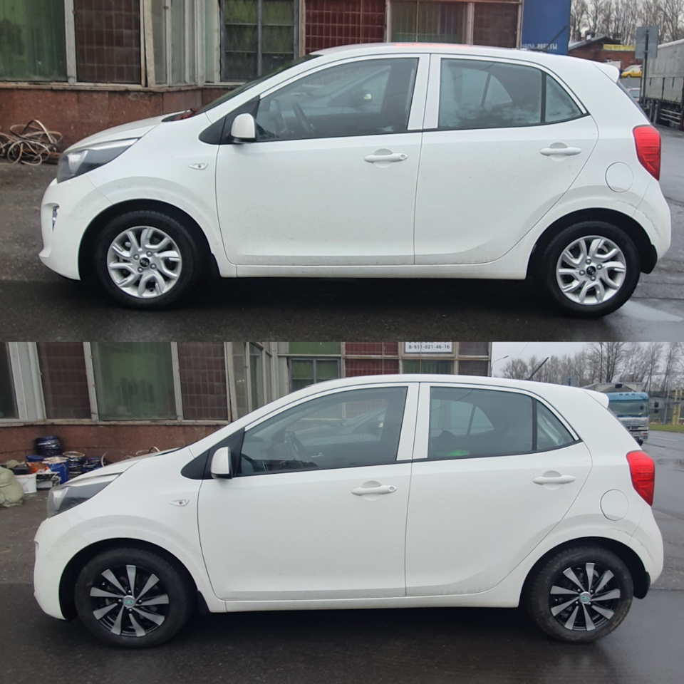 Диски N2O Y465 5.5X14 PCD 4X100 ET 46 DIA 54.1BFP — KIA Picanto (3G), 1,2  л, 2018 года | колёсные диски | DRIVE2