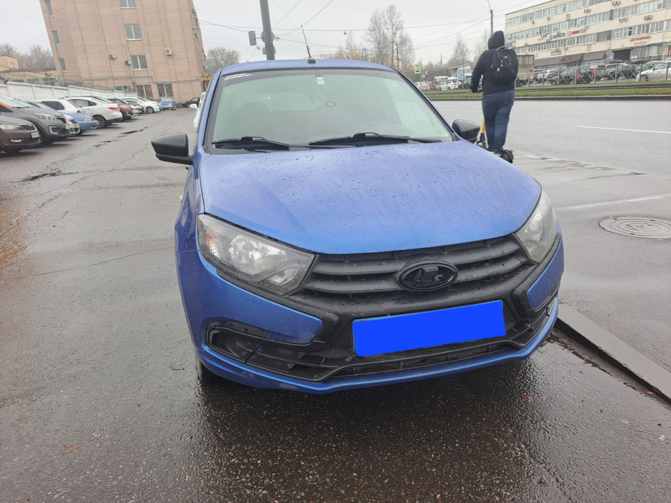 Внешний вид в антихром 2 — Lada Гранта Лифтбек (2-е поколение), 1,6 л ...