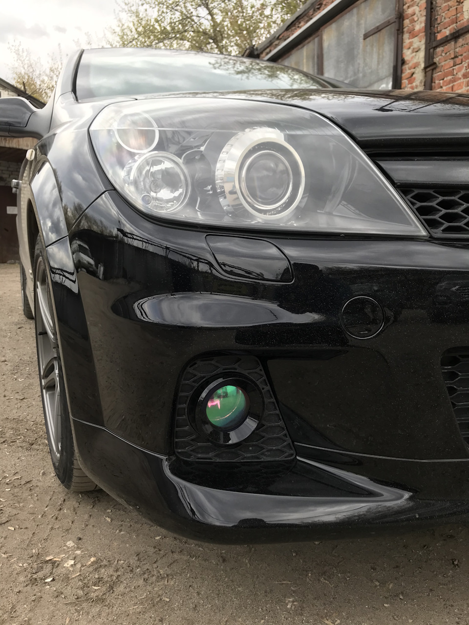 Перекрасил бампер + пленка на птф — Opel Astra H, 1,8 л, 2008 года ...