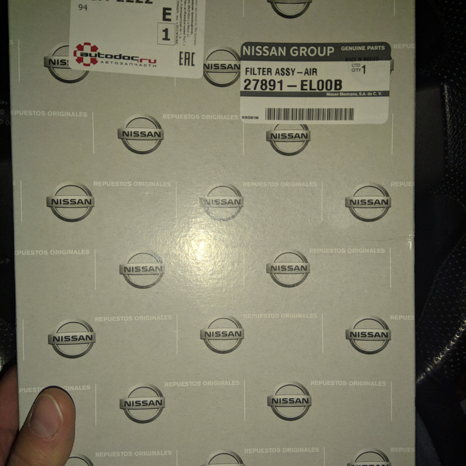 Замена салонного фильтра на оригинал — Nissan Tiida (1G), 1,6 л, 2013 ...