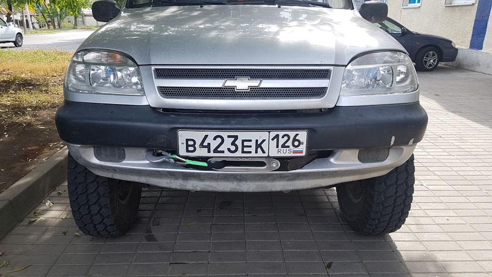 Лебедка 4х4 9500 установлена! — Chevrolet Niva (1G), 1,9 л, 2015 года ...