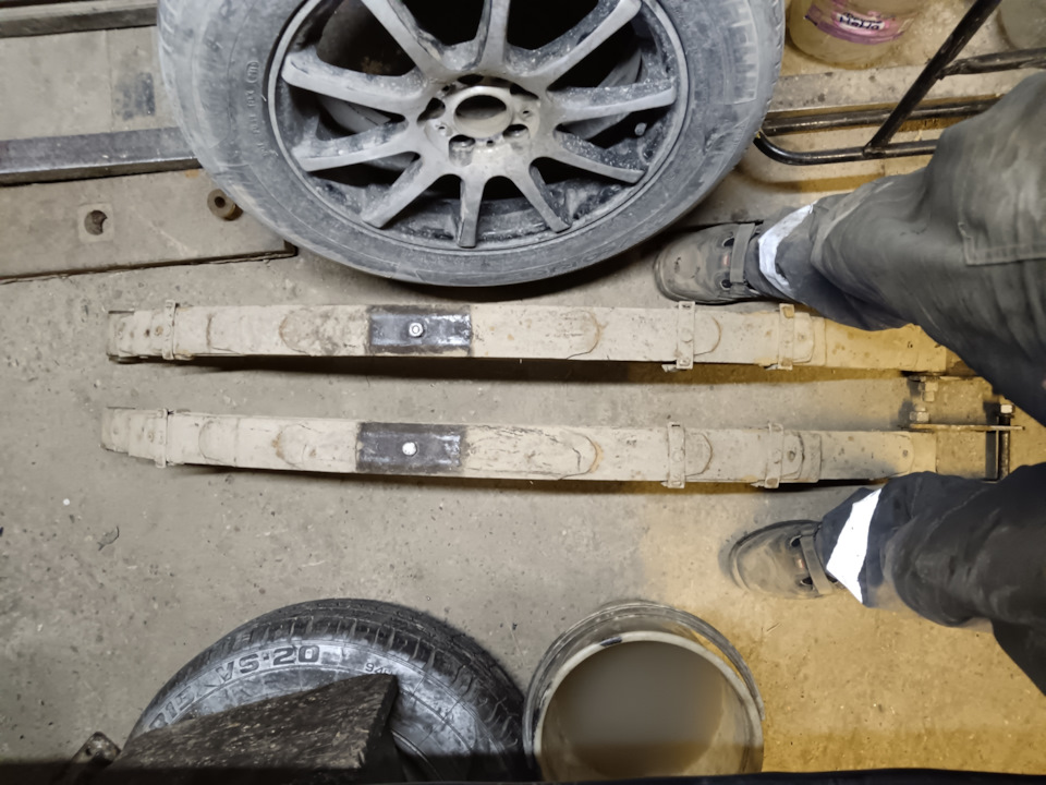 замена моста ч2 переборка рессор — ГАЗ 2410, 4,3 л, 1990 года | своими ...