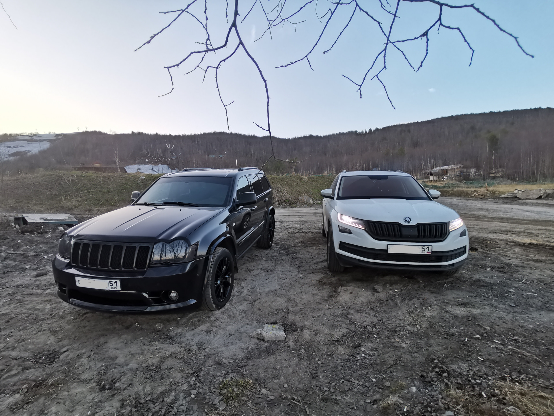 Встреча с Jeep. — Skoda Kodiaq (1G), 2 л, 2017 года | встреча | DRIVE2