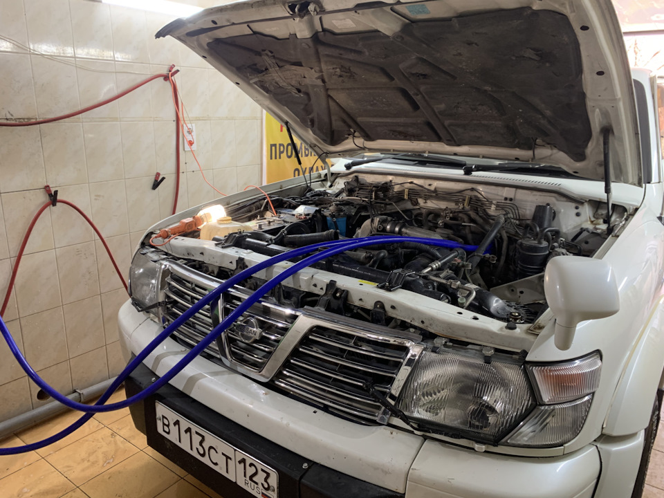 Замена антифриза с промывкой системы охлаждения — Nissan Safari (Y61 ...