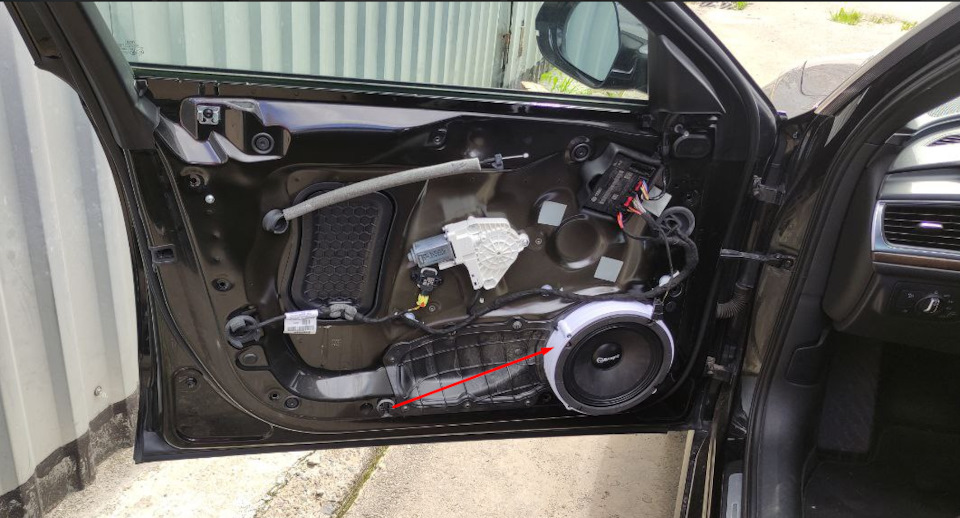 Замена штатных динамиков ауди А6 С7 — Audi A6 (C7), 1,8 л, 2015 года ...