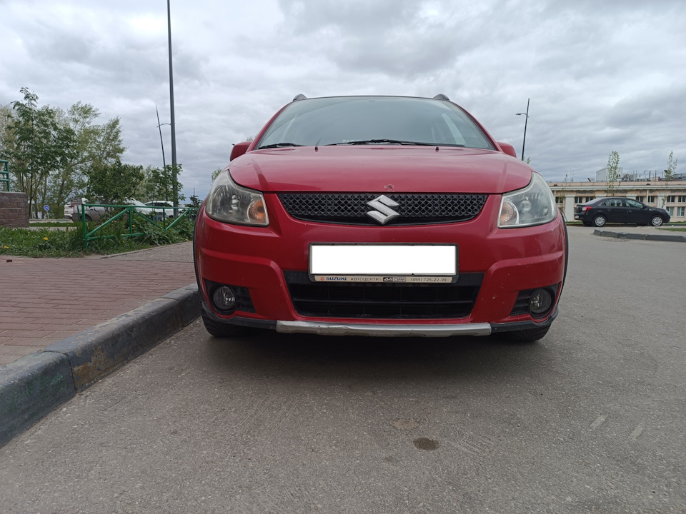 сетка в бампер не снимая бампер — Suzuki SX4 (1G), 1,6 л, 2011 года ...