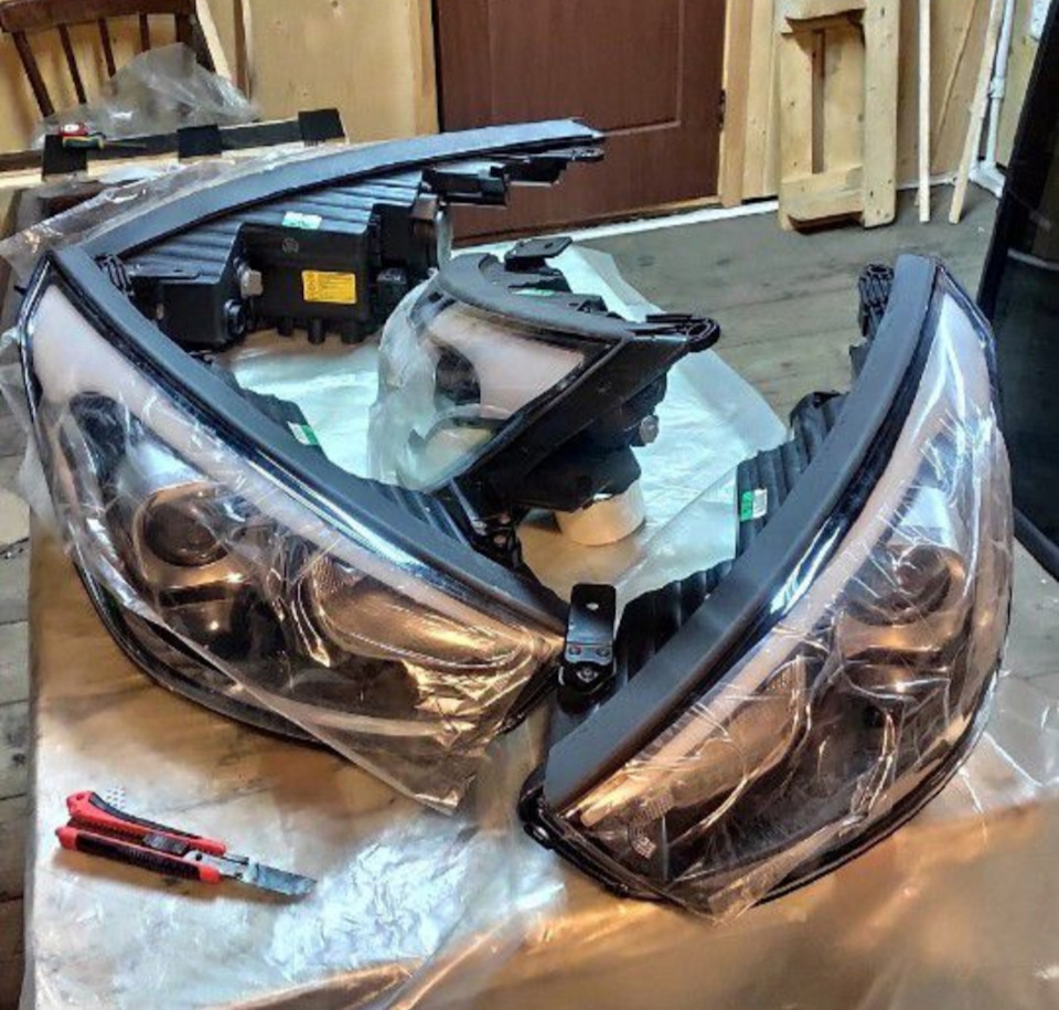 Как разобрать фару хендай ix35 Наконец-то заказал фары рейстайла))) - Hyundai ix35, 2 л, 2013 года тюнинг DRIVE