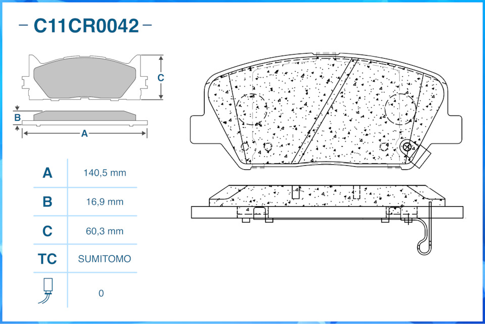 C11CR0042 Тормозные колодки CWORKS | Запчасти на DRIVE2
