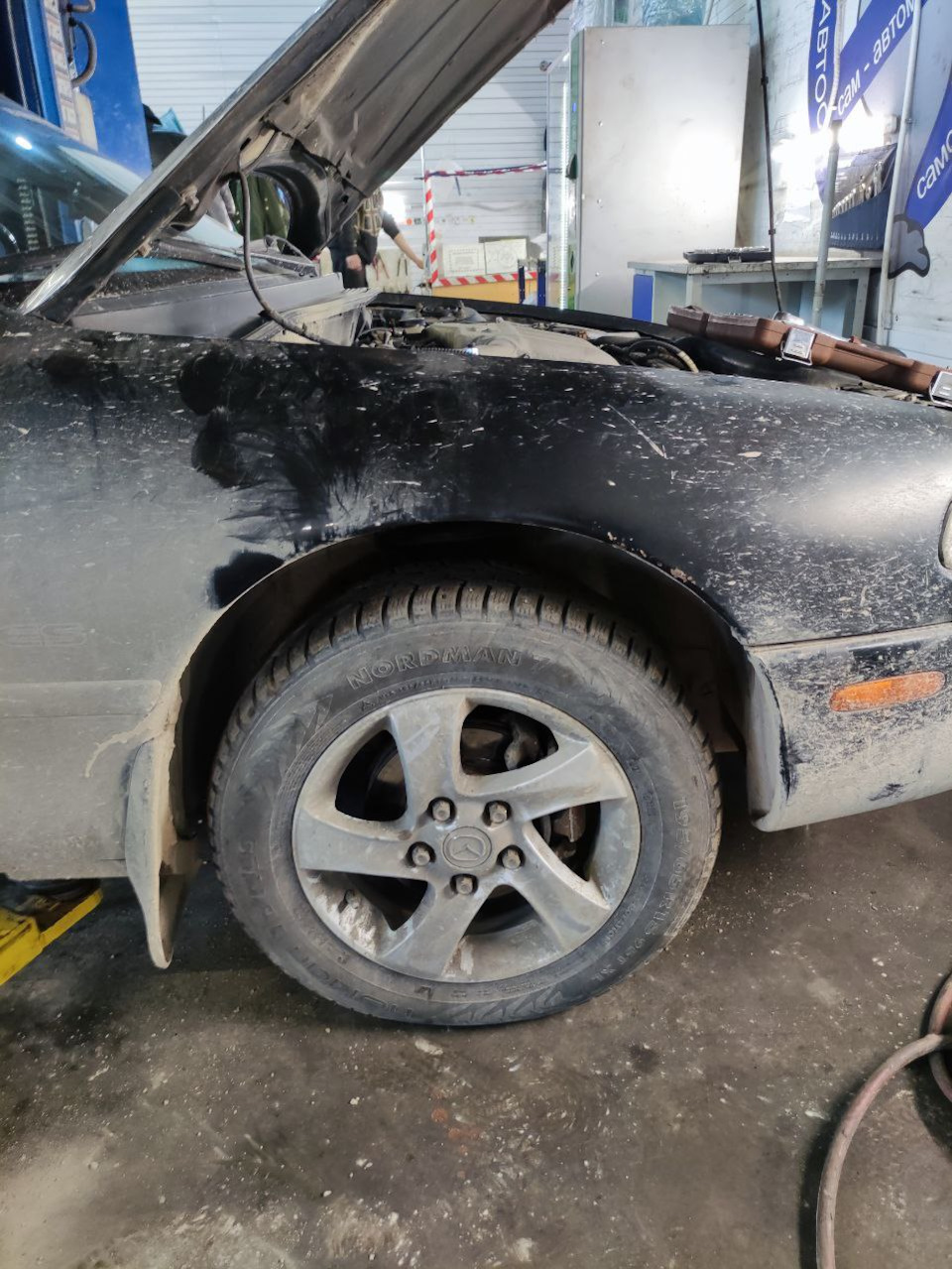 Замена передних стоек (Mazda 626 GE 2.5V6 USA) — Mazda 626 IV, 2,5 л ...