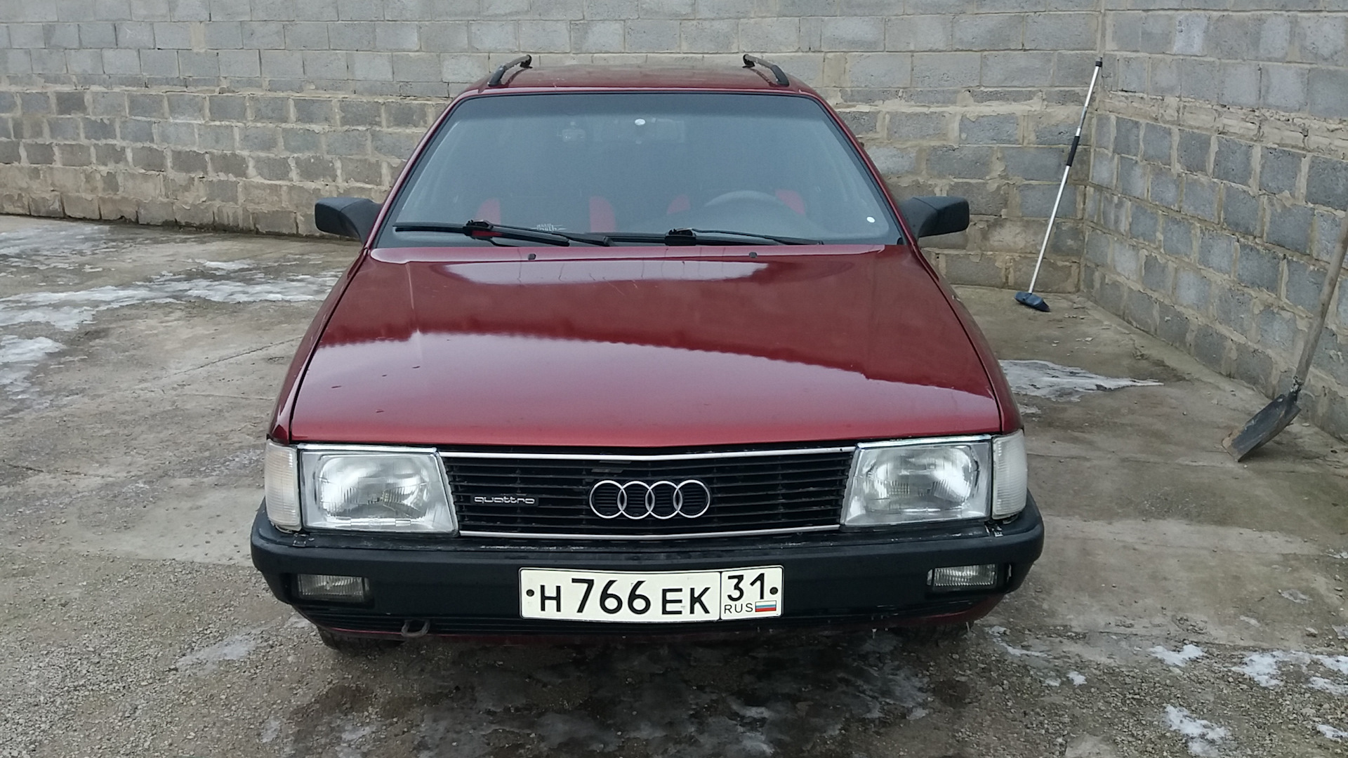 Audi 100 (C3) 2.4 дизельный 1990 | Красный Металлик 2.4D на DRIVE2