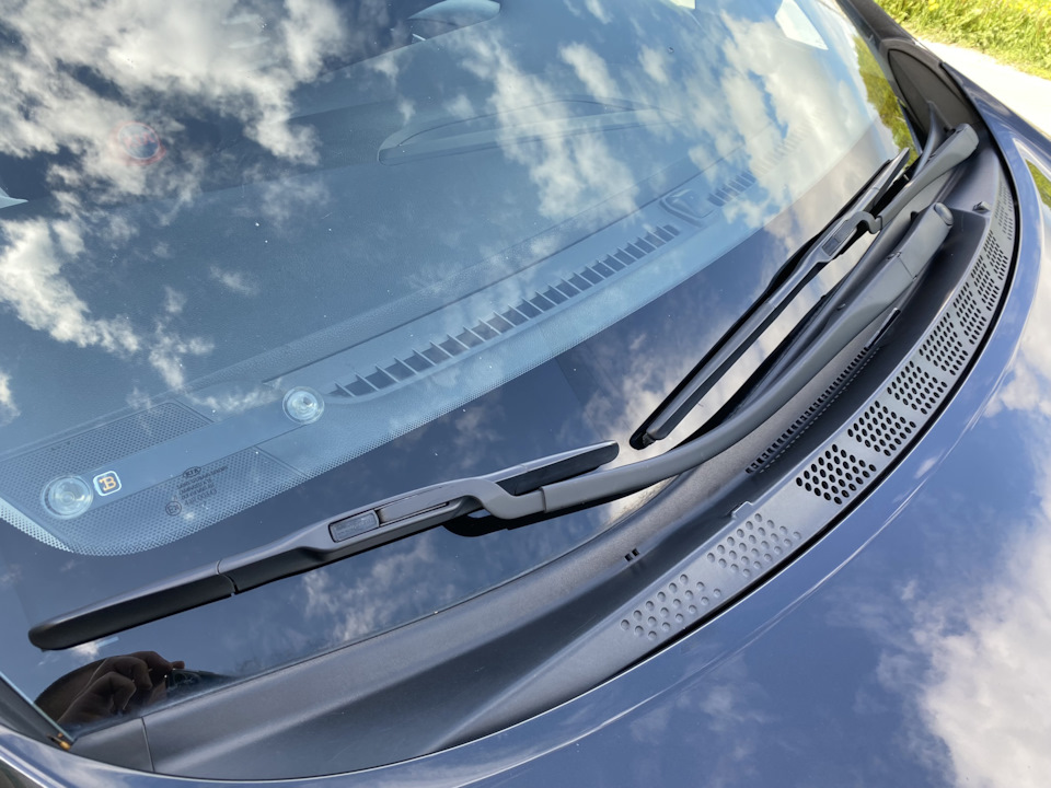 Обновление поводков дворников (покраска) — KIA Ceed (2G), 1,6 л, 2013 ...