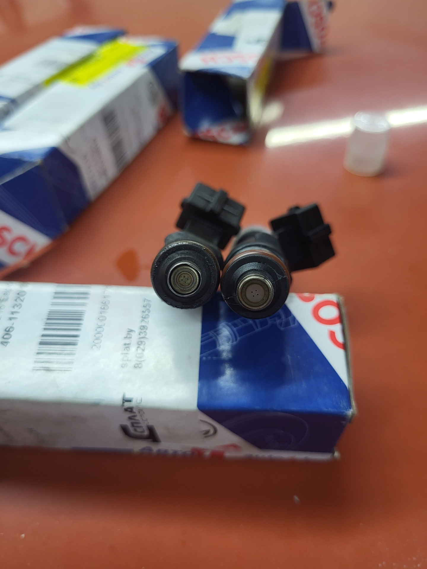 Установка BOSCH 0280158107 форсунок в замен штатных 0280158502 — Lada ...