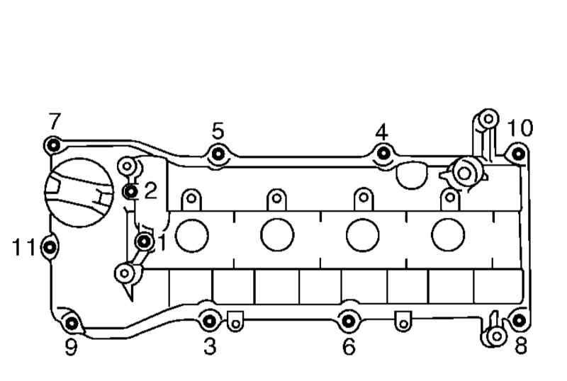 Порядок затяжки болтов клапанной крышки акцент Замена сальников свечных колодцев - Nissan Primera (P12), 1,8 л, 2006 года своим