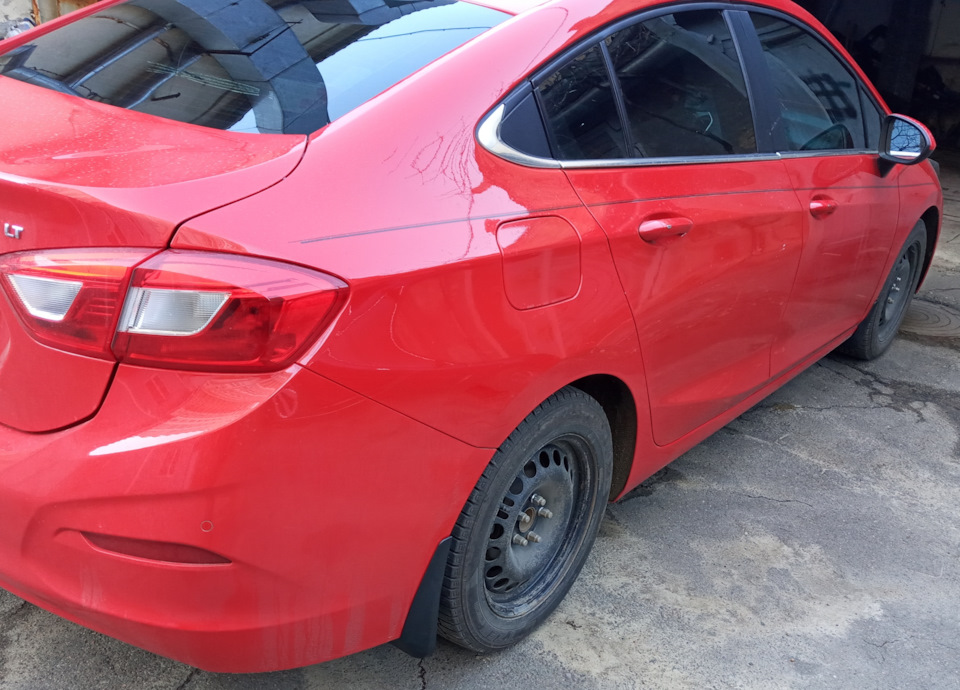 Брызговики — Chevrolet Cruze (2G), 1,4 л, 2017 года | аксессуары | DRIVE2