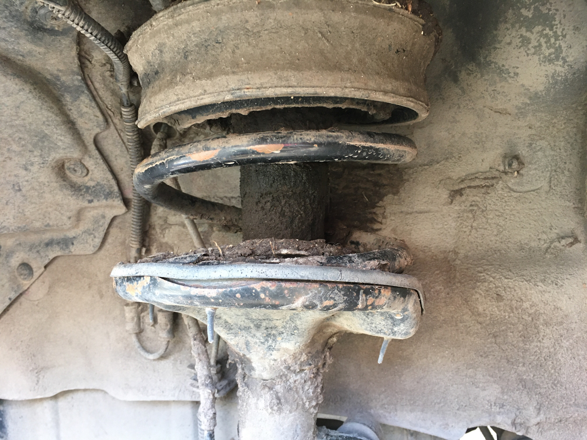 Поменял передние амортизаторы — Hyundai Tucson (JM), 2 л, 2008 года ...